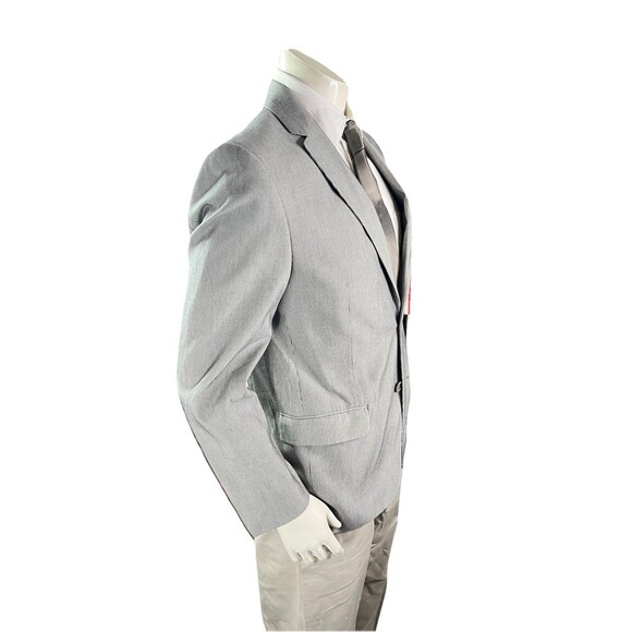 John Varvatos Blazer Jacket Mens 40R Gray Striped Cotton Lined Sport Coat NWOT - Picture 5 of 13